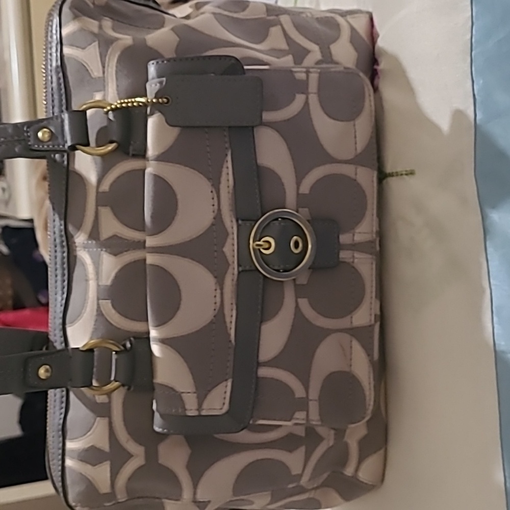 Coach Penelope Signature Buckle Satchel Slate